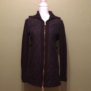 MICHAEL‎ Michael Kors quilted black sweater coat